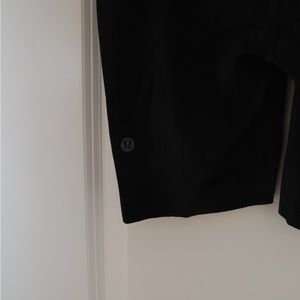 Women’s Lululemon black biker short for running. Size 4.